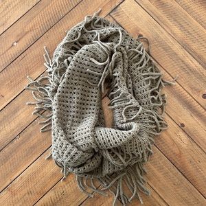 BP Fringe Infinity Scarf - Olive Green
